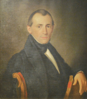 Portrait of Prof. Michael Jacobs who taught at Gettysburg College from 1832-1866